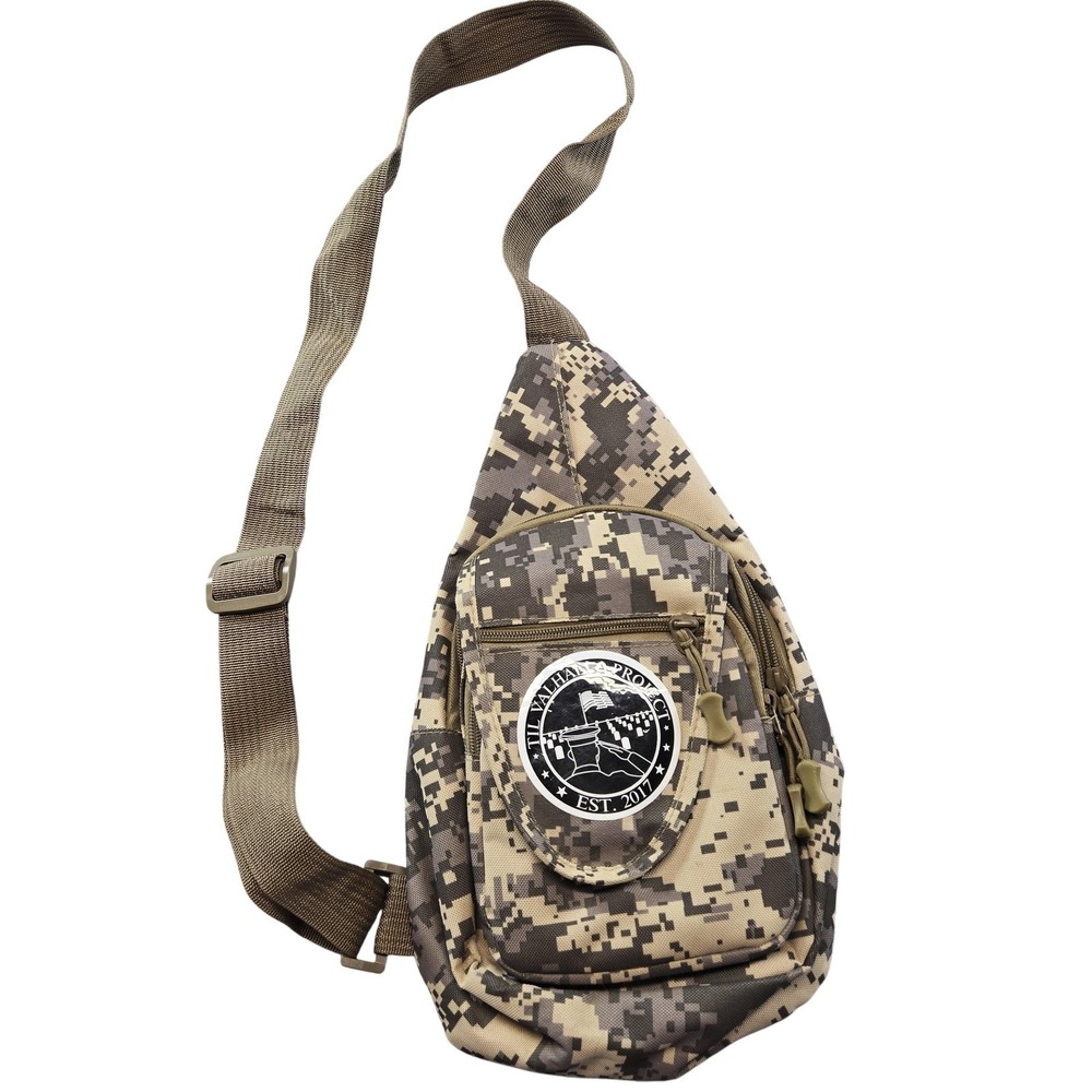 TIL VALHALLA PROJECT‎ Messenger Bag Camouflage Pattern Adjustable Straps